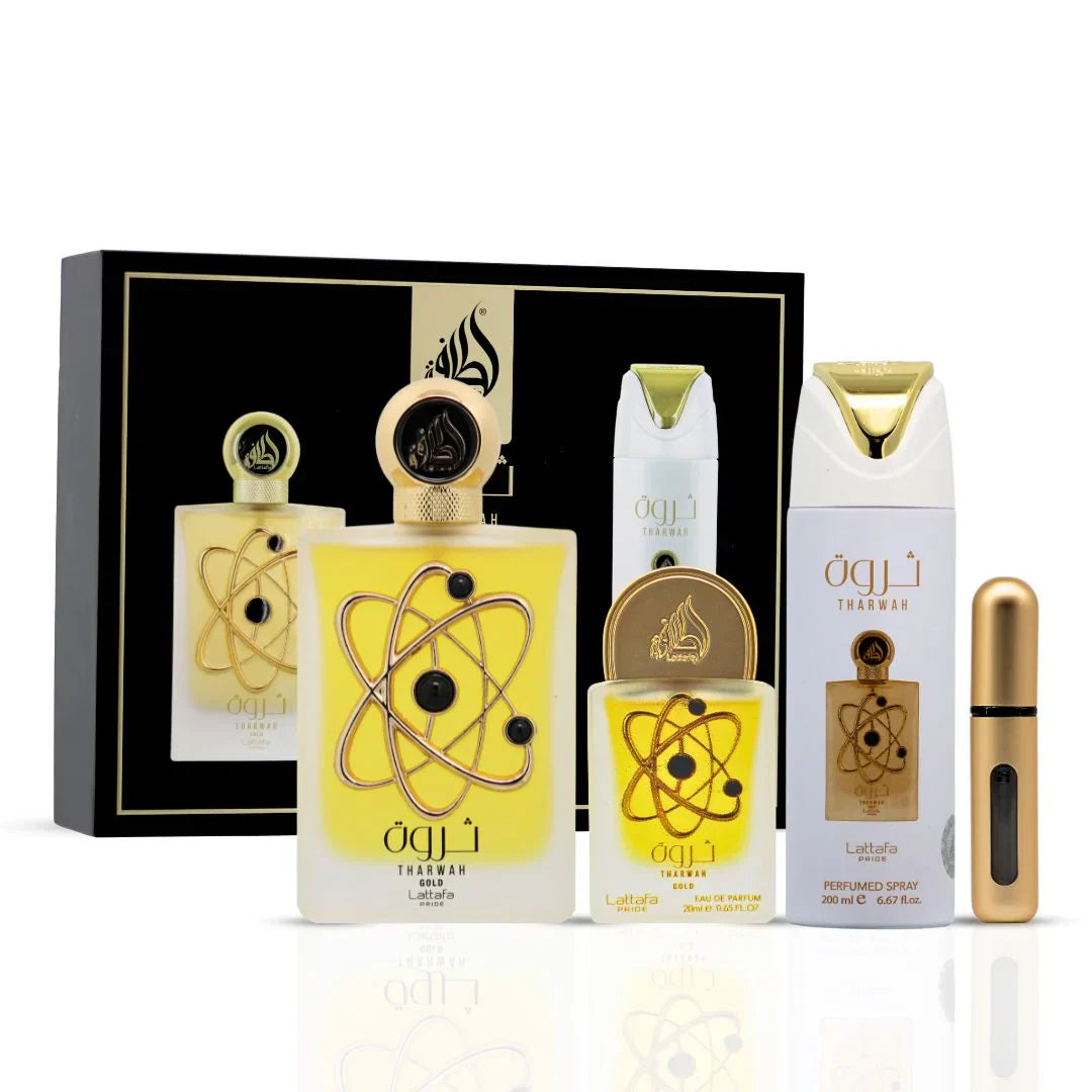 Tharwah Gold Eau de Parfum Conjunto de 3 pc